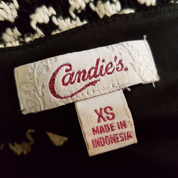 Candie's Sleeveless Black & White Dress size XS - Picture 3 of 7
